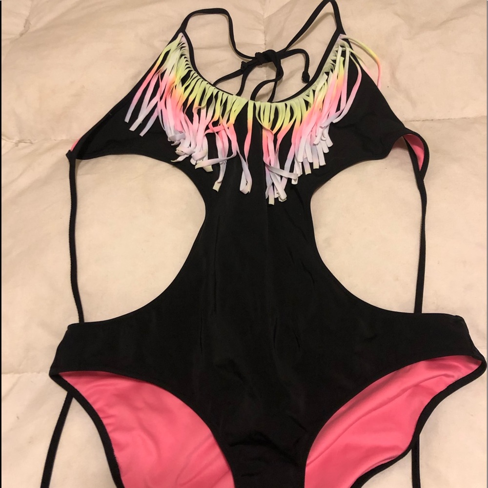Victoria Secret PINK Fringe One Piece Swimsuit